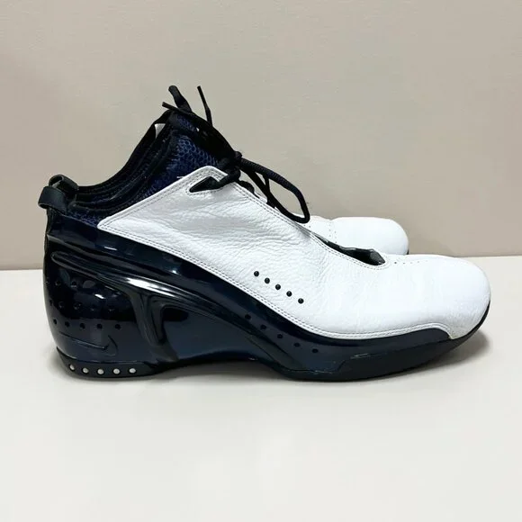 Nike Air Zoom Ultraflight 2003 Men\'s Size 15 White Midnight Navy - 305515-141 Size 15 - Nike Air Zoom Ultraflight White Midnight Navy for  main image 2